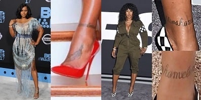 The two tattoos of Remy Ma.
